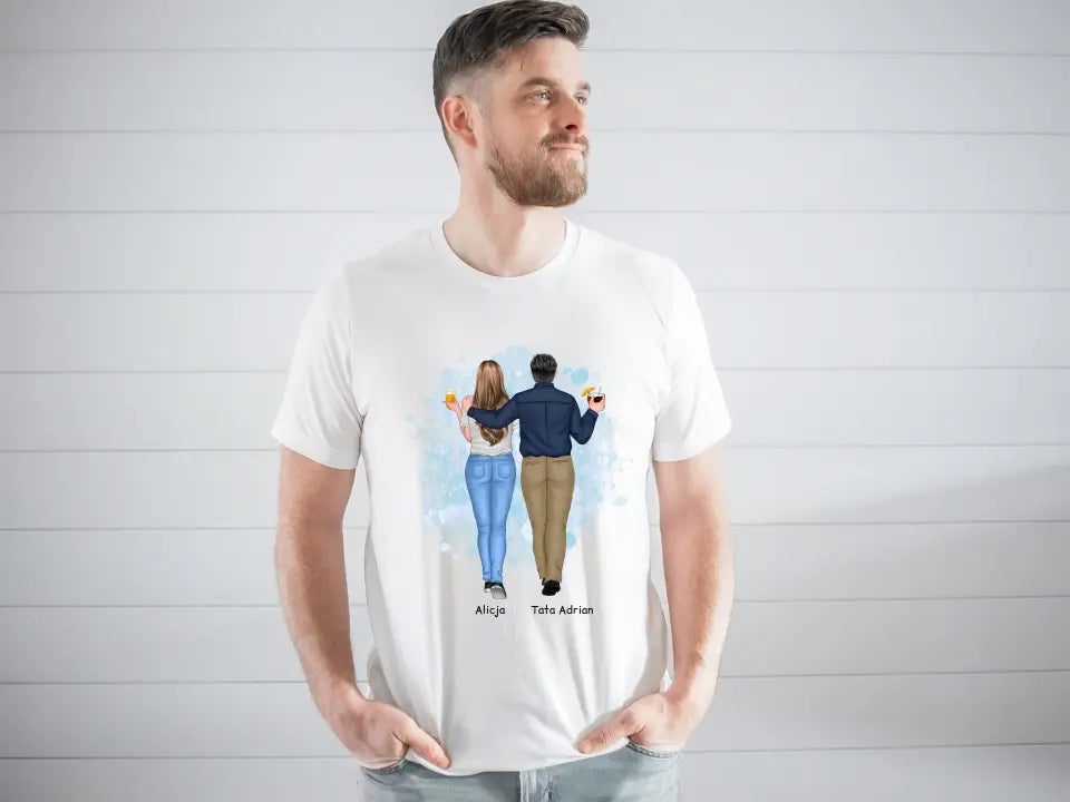 Koszulka dla taty i córki - Personalizowana (rodzinna) #1213