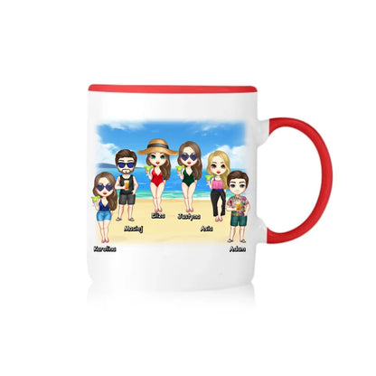 Kubek personalizowany dla przyjaciół | wakacyjny motyw #S12