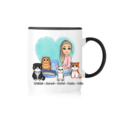 Kubek personalizowany dla właściciela kotów | z personalizacją imion #K2