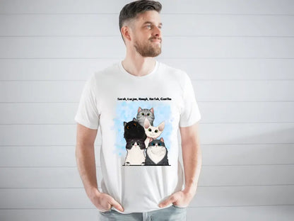Koszulka z kotem - max. 1-5 koty - Personalizowana #P59