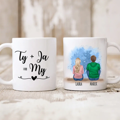 Kubek personalizowany dla par | z personalizacją imion i postaci #11