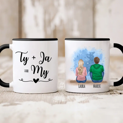 Kubek personalizowany dla par | z personalizacją imion i postaci #11