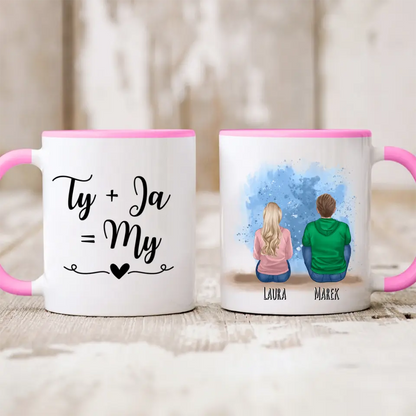 Kubek personalizowany dla par | z personalizacją imion i postaci #11