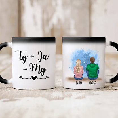 Kubek personalizowany dla par | z personalizacją imion i postaci #11