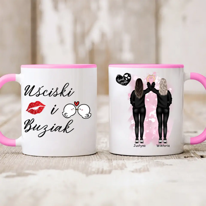 Kubek personalizowany dla przyjaciółek SOUL MATE | z personalizacją imion #P23