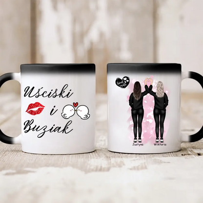 Kubek personalizowany dla przyjaciółek SOUL MATE | z personalizacją imion #P23