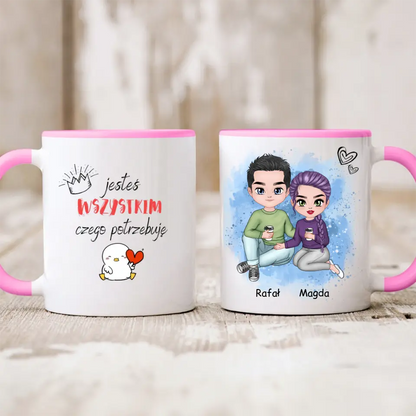 Kubek personalizowany dla par | motyw dla kawoszy #P23