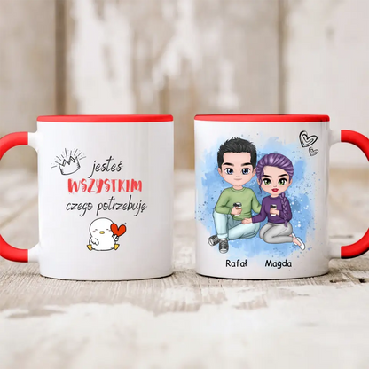Kubek personalizowany dla par | motyw dla kawoszy #P23