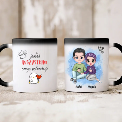 Kubek personalizowany dla par | motyw dla kawoszy #P23