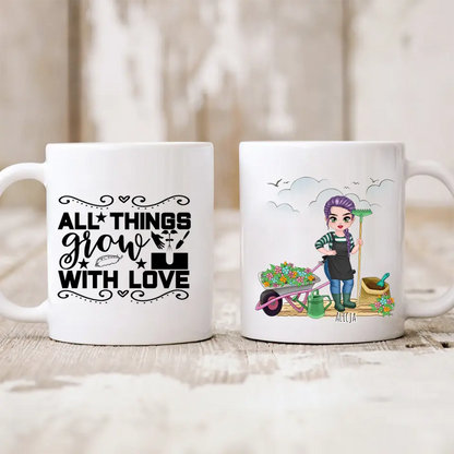 Kubek personalizowany dla ogrodniczki | z personalizacją imienia #P21