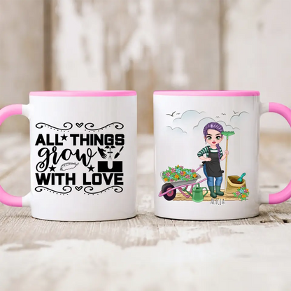 Kubek personalizowany dla ogrodniczki | z personalizacją imienia #P21