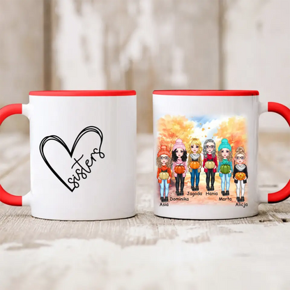 Kubek personalizowany dla przyjaciółek | motyw dla jesieniar #521