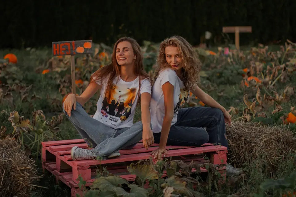 Halloweenowa koszulka personalizowana rodzinna | motyw z kreskówkowymi potworami #1