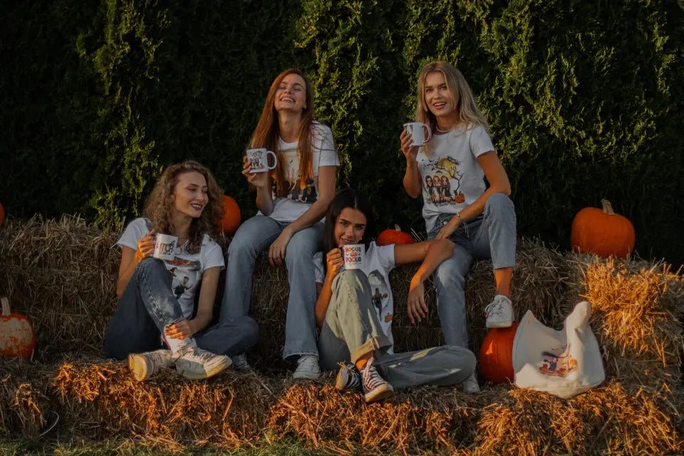 Halloweenowa koszulka personalizowana rodzinna | motyw z kreskówkowymi potworami #1