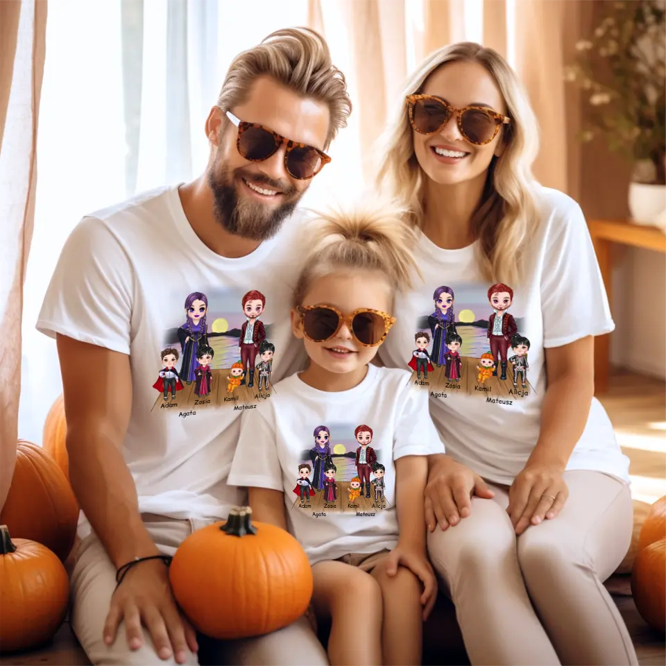 Koszulka rodzinna na Halloween - Personalizowana #2