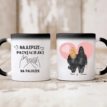 Kubek personalizowany dla przyjaciółek NAJLEPSZE PRZYJACIÓŁKI NA PALUSZEK | z personalizacją imion #4