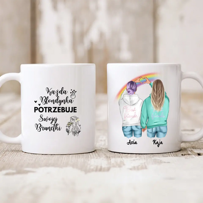 Kubek personalizowany dla przyjaciółek BEST FRIENDS | z personalizacją imion #999
