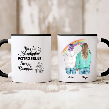 Kubek personalizowany dla przyjaciółek BEST FRIENDS | z personalizacją imion #999