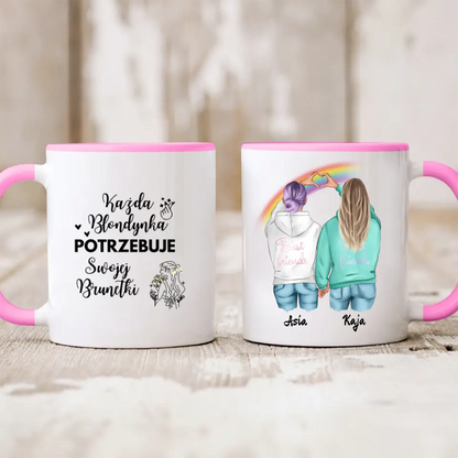 Kubek personalizowany dla przyjaciółek BEST FRIENDS | z personalizacją imion #999