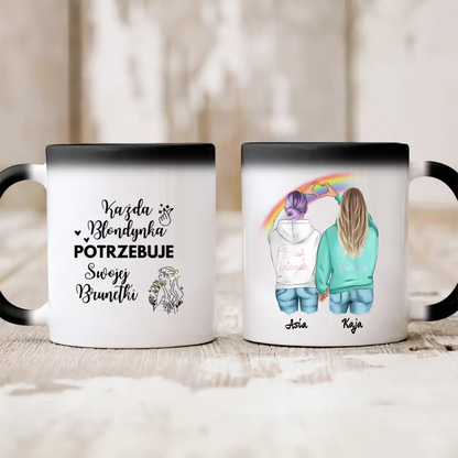 Kubek personalizowany dla przyjaciółek BEST FRIENDS | z personalizacją imion #999
