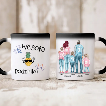 Kubek personalizowany dla rodziców z dziećmi KING QUEEN PRINCE PRINCESS | z personalizacją imion #22