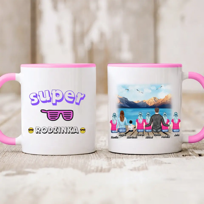 Kubek personalizowany dla rodziny | motyw z górami #21
