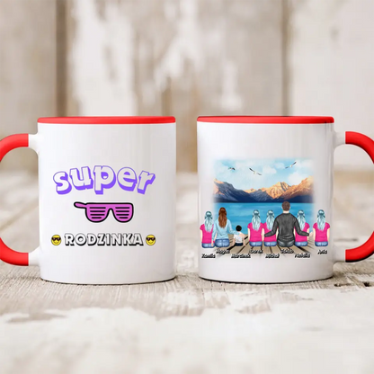 Kubek personalizowany dla rodziny | motyw z górami #21