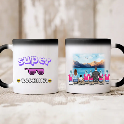 Kubek personalizowany dla rodziny | motyw z górami #21