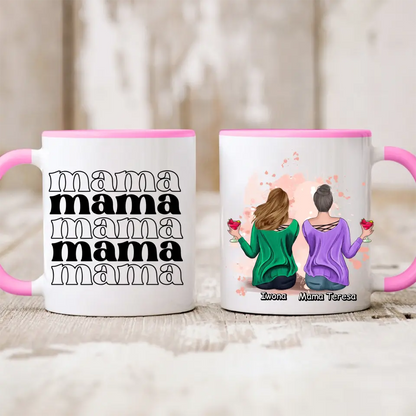 Kubek personalizowany dla mamy i córki | motyw z drinkami #8