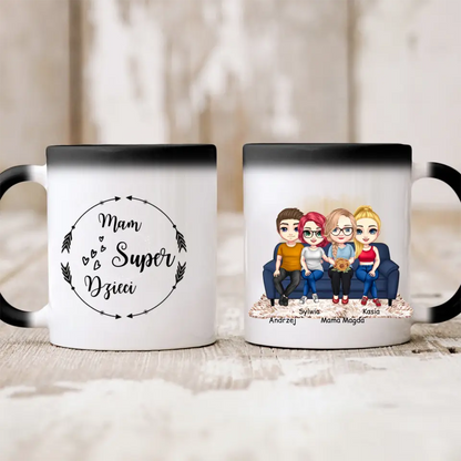 Kubek personalizowany dla mamy z dorosłymi dziećmi | z personalizacją imion #1