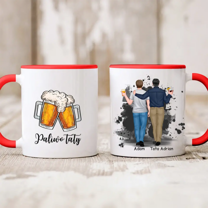 Kubek personalizowany dla taty i syna | z personalizacją imion #1003