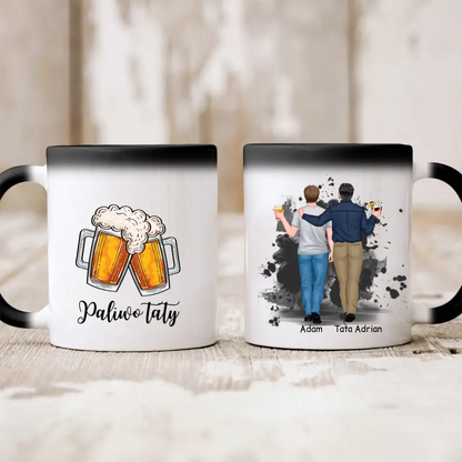 Kubek personalizowany dla taty i syna | z personalizacją imion #1003
