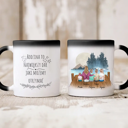Kubek rodzinny - mama + max do 4 dzieci #Jezioro