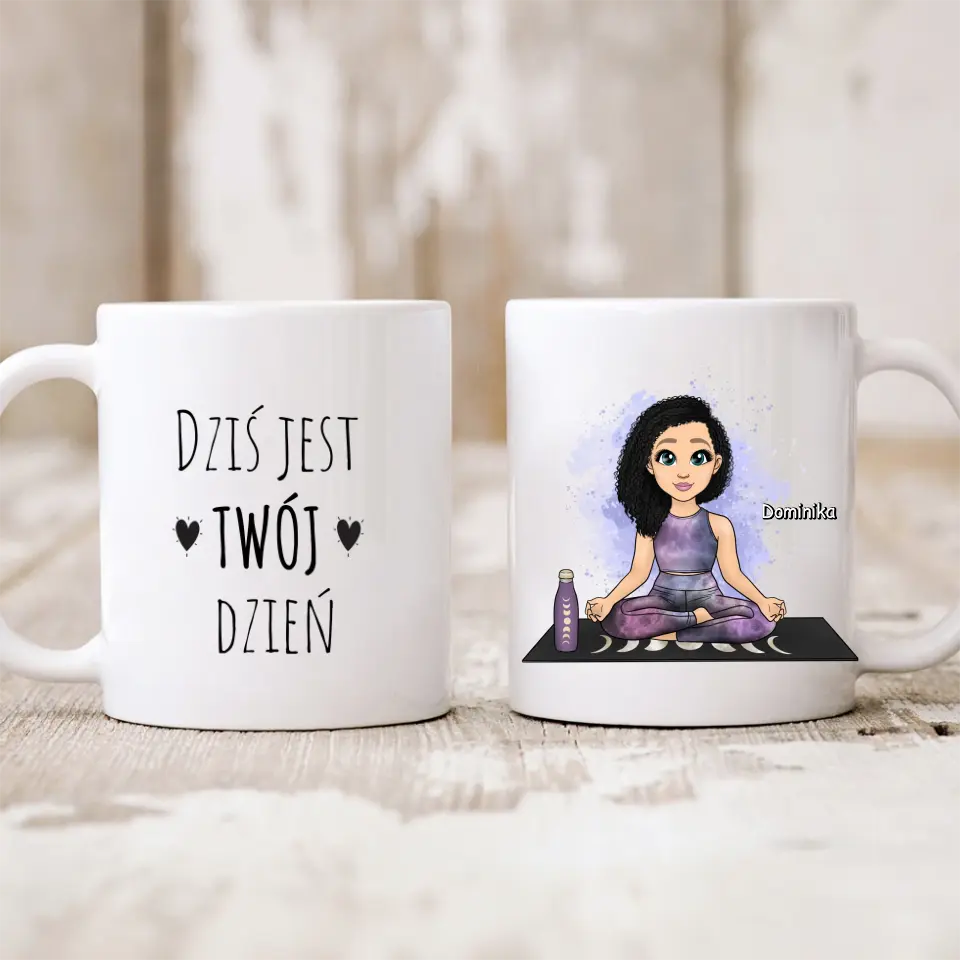 Kubek dla kobiety 1 osoba - Joga #10