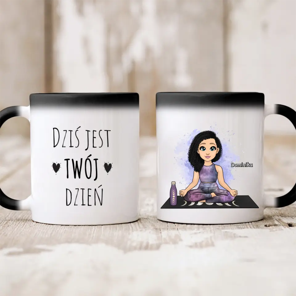 Kubek dla kobiety 1 osoba - Joga #10