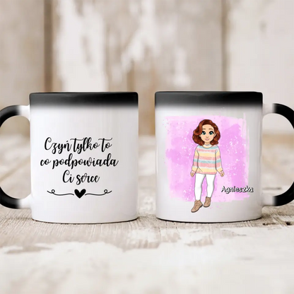 Kubek personalizowany dla niej | z personalizacją imienia i postaci #5