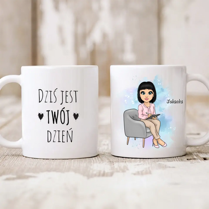 Kubek personalizowany dla kobiety | motyw dla szefowej #23