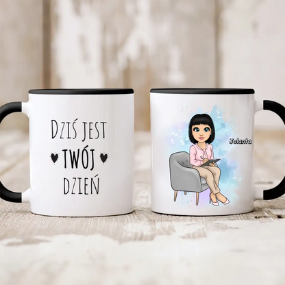 Kubek personalizowany dla kobiety | motyw dla szefowej #23