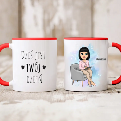 Kubek personalizowany dla kobiety | motyw dla szefowej #23