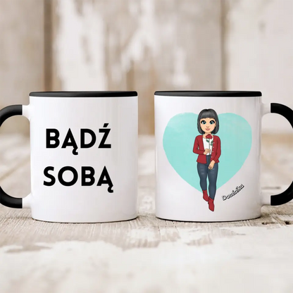 Kubek personalizowany dla kobiety | z personalizacją postaci #7