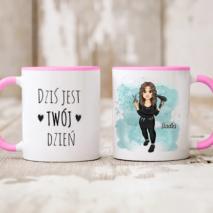 Kubek personalizowany dla fryzjerki | z personalizacją imienia #2