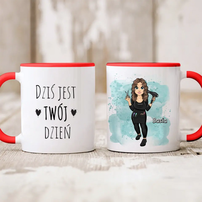 Kubek personalizowany dla fryzjerki | z personalizacją imienia #2