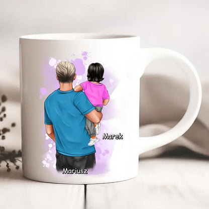 Kubek personalizowany dla taty i syna | rodzinny motyw #P17