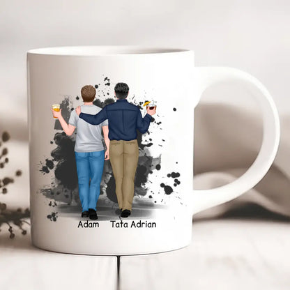 Kubek personalizowany dla taty i syna | z personalizacją imion #1003