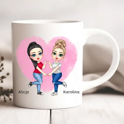 Kubek personalizowany dla przyjaciółek | z personalizacją imion #98