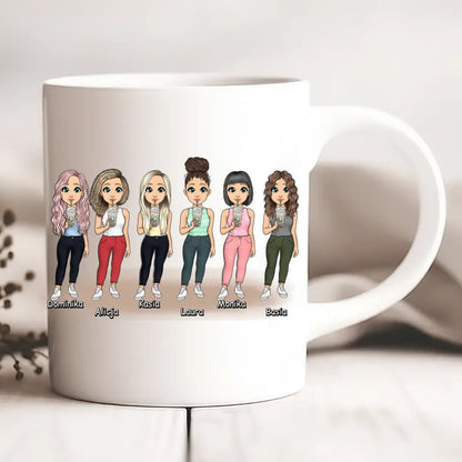 Kubek personalizowany dla przyjaciółek JEST TYLE LUDZI NA ŚWIECIE A JA PRZYJAŹNIE SIĘ Z TAKIMI WARIATKAMI | zabawny motyw #99