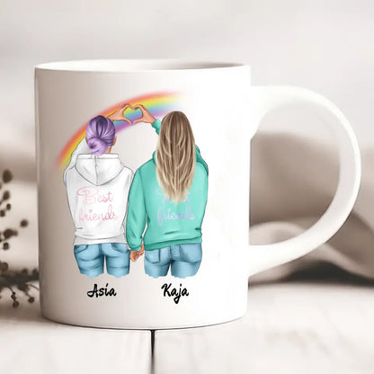 Kubek personalizowany dla przyjaciółek BEST FRIENDS | z personalizacją imion #999