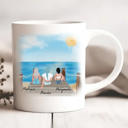 Kubek personalizowany dla 3 przyjaciółek | motyw z molo #8