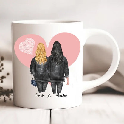 Kubek personalizowany dla przyjaciółek NAJLEPSZE PRZYJACIÓŁKI NA PALUSZEK | z personalizacją imion #4