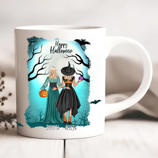 Kubek personalizowany dla przyjaciółek na halloween #H3
